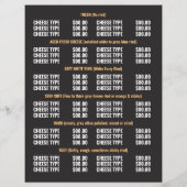 牛のポートレート, チーズ専門店の広告 チラシ (裏面)