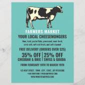 牛のポートレート, チーズ専門店の広告 チラシ (正面)