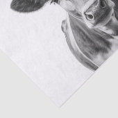 牛のポートレート 薄葉紙 (詳細)