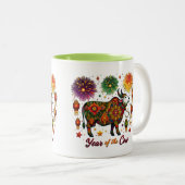 牛のマグの年 ツートーンマグカップ (正面右)