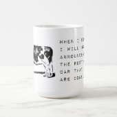 牛のミームを見る人気があるおもしろい時 コーヒーマグカップ (中央)