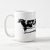 牛のミームを見る人気があるおもしろい時 コーヒーマグカップ (左)