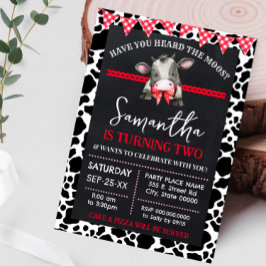 牛のムーさん、お誕生日おめでとう！ 招待状