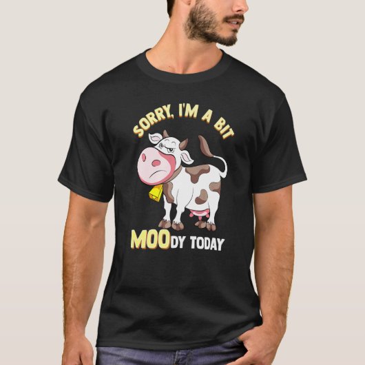 牛のムードパンの農場 Tシャツ (正面)