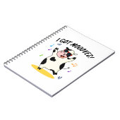 牛のムーブス 面白いダンス牛のジョーク ノートブック (左側)