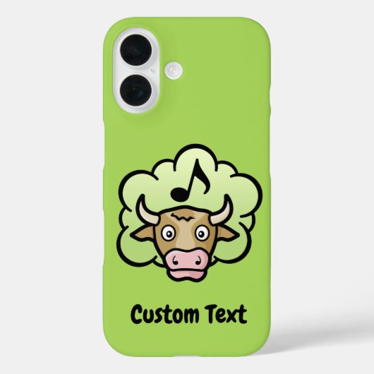 牛のメタン漫画 Case-Mate iPhoneケース (裏面)