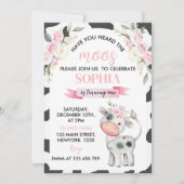 牛のモーさんお誕生日おめでとう（1歳） 招待状 (正面)