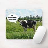 牛のユーモア マウスパッド (マウス)