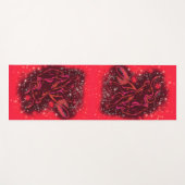 牛のランニングAt Red Starry Night Yoga Mat ヨガマット (正面(横))