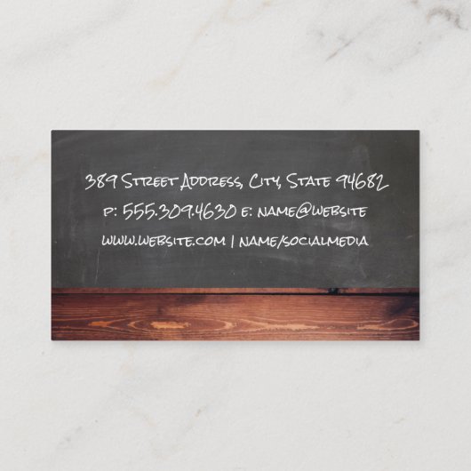 牛のロゴ | ステーキ 名刺 (裏面)