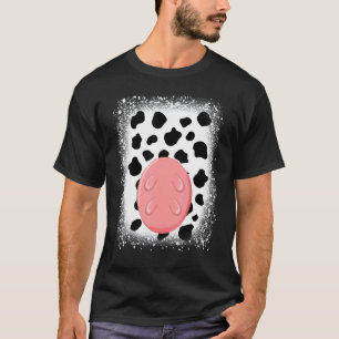 牛の乳房のコスチュームプリント ハロウィンコスチューム Tシャツ