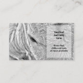 牛の乳牛農場の白黒の国 名刺 (正面)