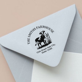 牛の住所スタンプ セルフインキングスタンプ