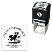 牛の住所スタンプ セルフインキングスタンプ (インサイチュ)