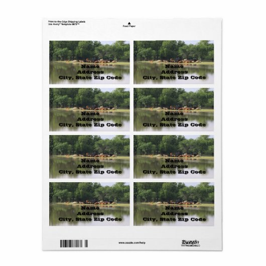 牛の住所 シール (フルシート)