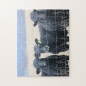 牛の傍観者 ジグソーパズル (縦)