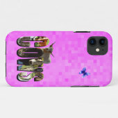 牛の写真のロゴとハイランド牛、 Case-Mate iPhoneケース (裏面(横))