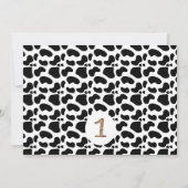 牛の写真はMoosの最初の誕生日を聞いたことがある 招待状 (裏面)