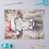 牛の冬のクリスマスウォーターの色 薄葉紙 (クラフト)