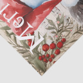 牛の冬のクリスマスウォーターの色 薄葉紙 (詳細)