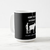 牛の動物ことわざアイディア|おもしろい牛の恋人ギフト コーヒーマグカップ (正面左)