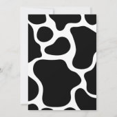 牛の動物の子のバースデーパーティ招待状 招待状 (裏面)