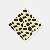 牛の動物の皮膚の色のパターンデザイン スタンダードカクテルナプキン (角)