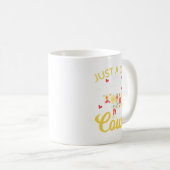 牛の動物愛好家牛を愛する女の子。ペルフェ コーヒーマグカップ (正面右)