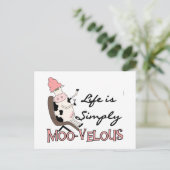 牛の単モーにビロードのTシャツとギフト ポストカード (スタンド正面)