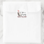 牛の単モーにビロードのTシャツとギフト ラウンドシール (バッグ)