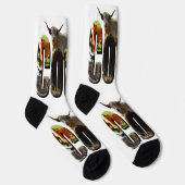 牛の名前写真ロゴと牛、 ソックス (右)