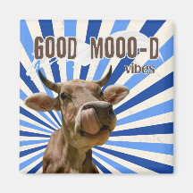 牛の呼び出し – Good Mooo-D Vibes!マグネット