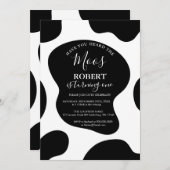 牛の声を聞いたことがあるMoos誕生日招待状 招待状 (正面/裏面)