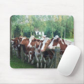 牛の好奇心 マウスパッド (マウス)