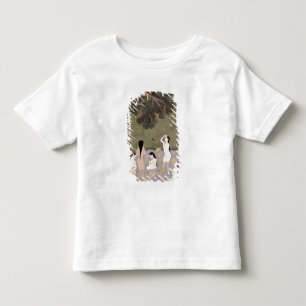 牛の娘たちの服を着たクリシュナ トドラーTシャツ