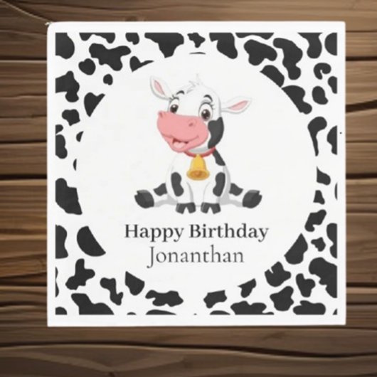 牛の子どもの誕生日 スタンダードランチョンナプキン