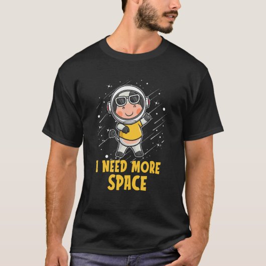 牛の宇宙飛行士農家家畜牛もっと必要 Tシャツ (正面)
