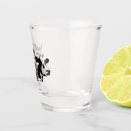 牛の家の書家まで愛来しよう ショットグラス (右)