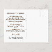 牛の家族の引っ越し 案内ポストカード (裏面)