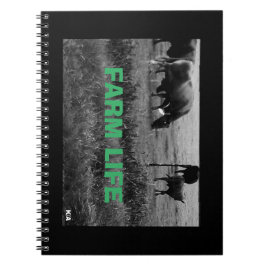 牛の家族スパイラル ノートブック