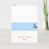 牛の家来にクリスマス シーズンカード (裏面)