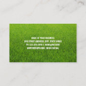 牛の家畜のロゴ | グラス 名刺 (裏面)