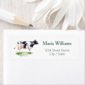 牛の差出人住所ラベル ラベル (インサイチュ)