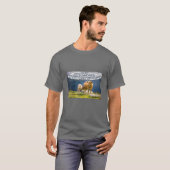 牛の常識(黒)Tシャツ Tシャツ (正面フル)