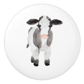 牛の引き出しプルファームハウスノブ セラミックノブ (正面)