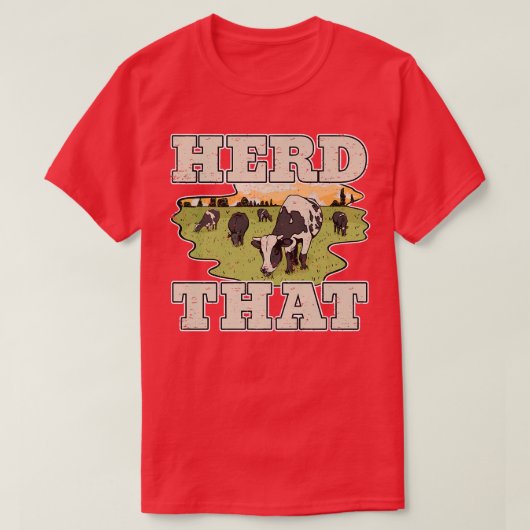 牛の恋人の牛の農家ヘルドthat牛 tシャツ (デザイン正面)