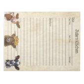 牛の恋人レシピパッド – 共有に最適 ノートパッド (正面)