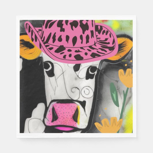 牛の愛 スタンダードランチョンナプキン (正面)