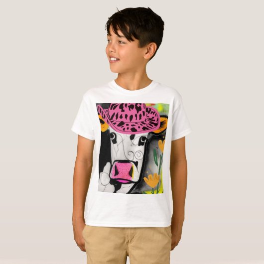 牛の愛 Tシャツ (正面フル)