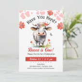 牛の持っている最初の誕生日の少女 招待状 (スタンド正面)